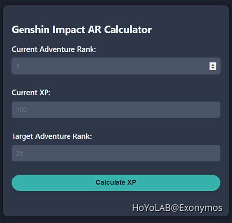 genshin ascension calculator hoyolab.